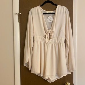 cream romper